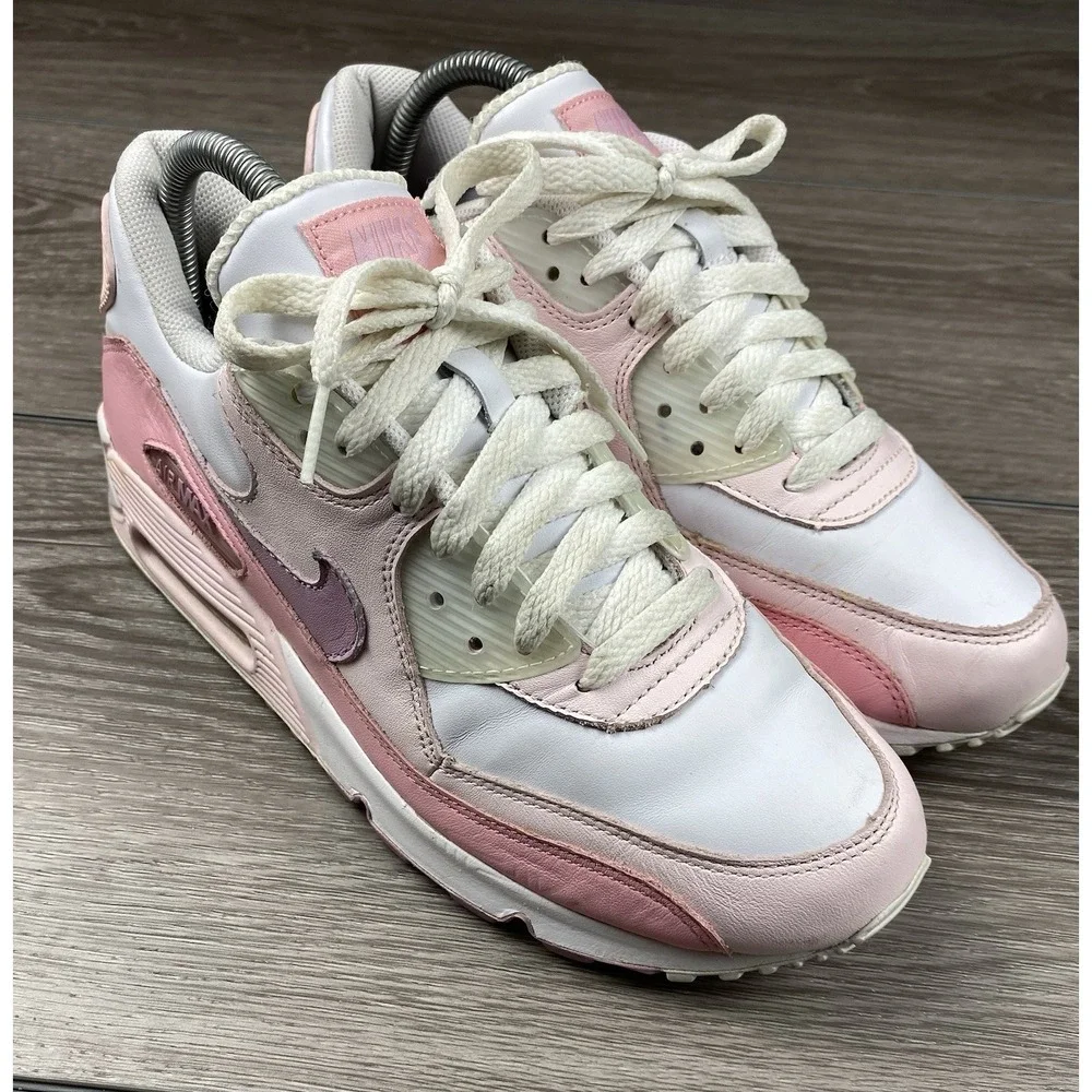 Nike Air Max 90 Pink White Womens‎ 8.5 Vintage Y2K 312052-111